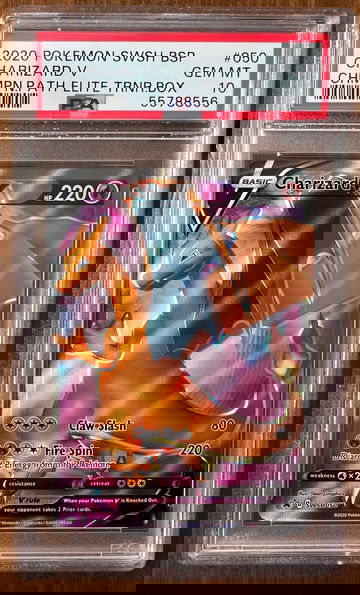 Pokémon Champion’s Path Charizard Trainer Box PSA 10