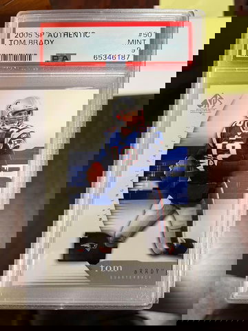 2005 SP Authentic Tom Brady PSA 9