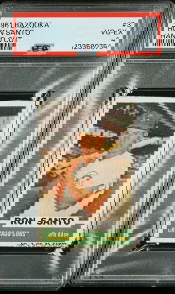 1961 Bazooka Hand Cut Ron Santo #3 PSA 4