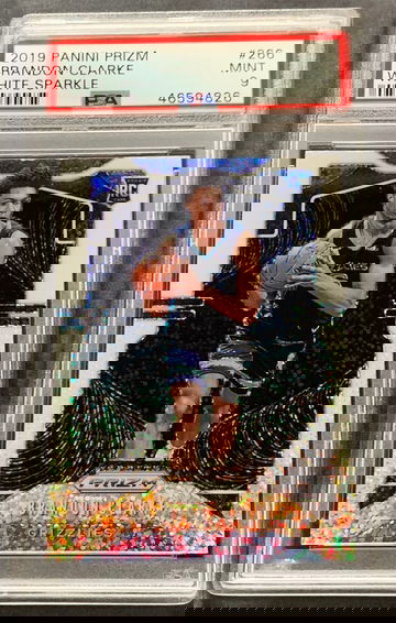 2019 Prizm Brandon Clarke White Sparkle SSP PSA 9