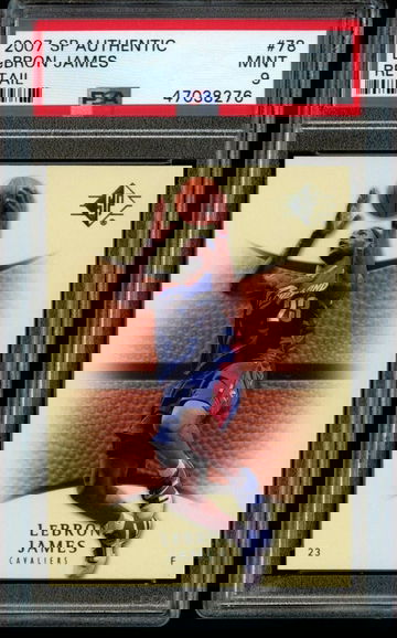 2007-08 SP Authentic LeBron James Retail PSA 9 Mint #78 