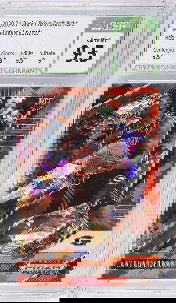 2020 Prizm Draft Picks Anthony Edwards Red Ice #1 CSG 9.5 Gem Mint