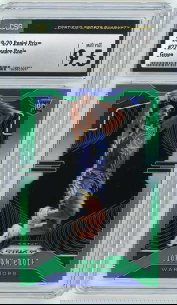 JORDAN POOLE 2019-20 Panini Prizm Green Prizm Rc #272 CSG 9.5