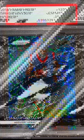 2018 Panini Prizm #120 Deshaun Watson Hyper Prizm Refractor /275 PSA 9 Mint