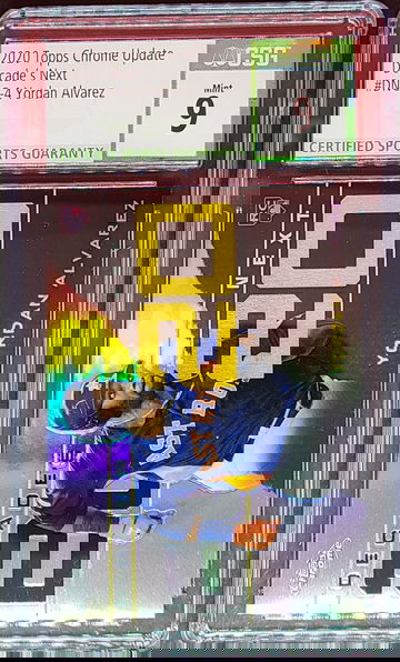 2020 Topps Chrome Update #DNC4 Yordan Alvarez RC CSG Mint 9