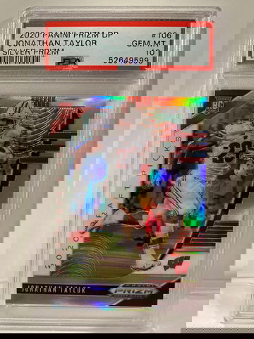 2020 PANINI PRIZM DRAFT PICKS JONATHAN TAYLOR SILVER