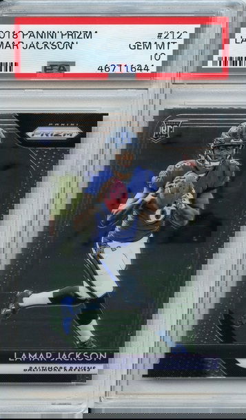 Lamar Jackson Prizm Rookie PSA 10 NEP