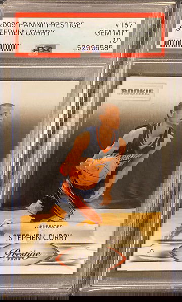 2009-10 Panini Prestige Stephen Curry RC #157 PSA 10 Warriors Rookie 