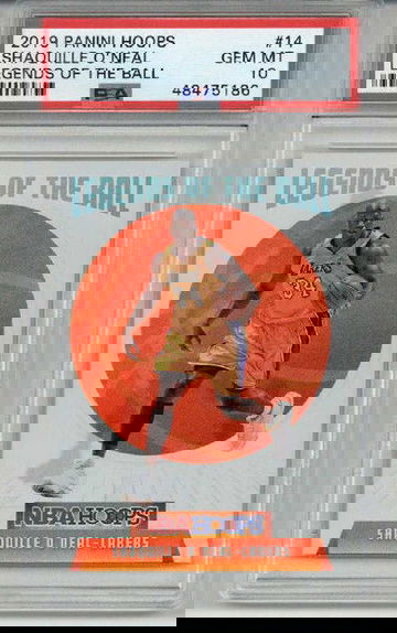 2019 PANINI HOOPS LEGENDS OF THE BALL #14 SHAQUILLE O'NEAL PSA 10 LOW POP RARE