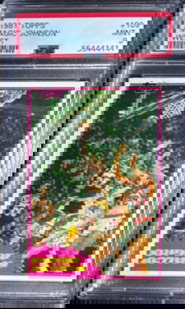 1981 Topps Basketball #109 Magic Johnson Los Angeles Lakers HOF PSA 9 MINT