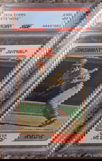 1974 Topps Pete Rose PSA 7 Centered