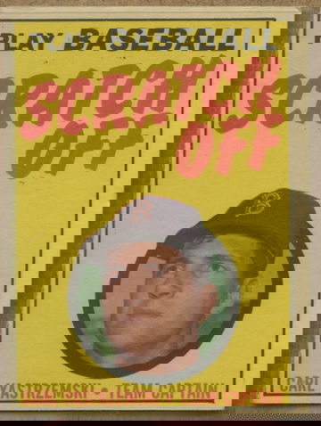 1970 Topps Scratch-Off Carl Yastrzemski Boston Red Sox 