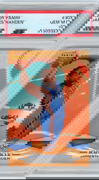 2009 Panini James Harden - PSA 10 - Rookie Card RC #303 - Low Pop!