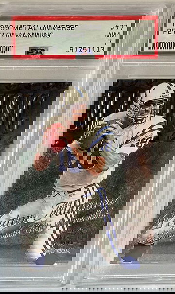 1999 Metal Universe Peyton Manning PSA 7