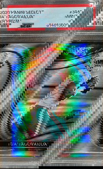 2020 Panini Select #345 TUA TAGOVAILOA Field Level SILVER Prizm Rookie RC PSA 9