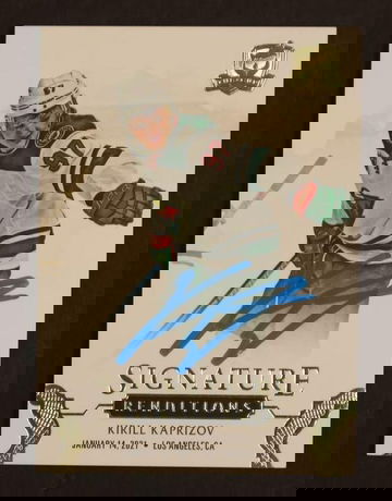 2020 Upper Deck The Cup #SR-KK Kirill Kaprizov Signature Renditions Auto RC