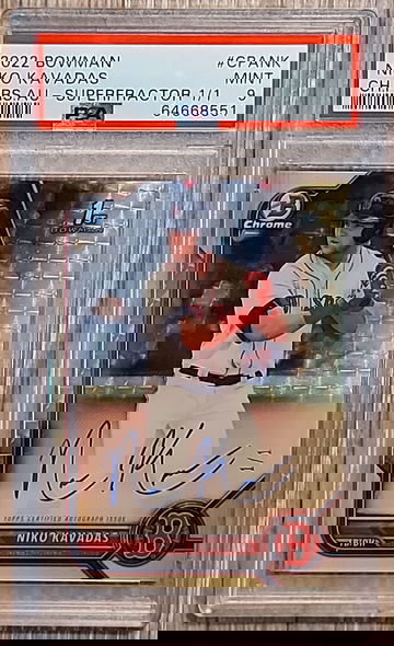 2022 Bowman Niko Kavadas Superfractor 1/1