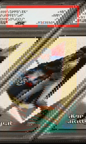 Ken Griffey Jr 1999 Topps Tek Pattern 30 Gold /10 PSA 9