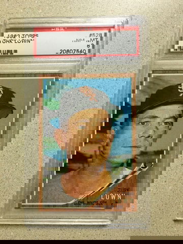 1962 Topps #528 Turk Lown PSA 8 NM-MT WHITE SOX