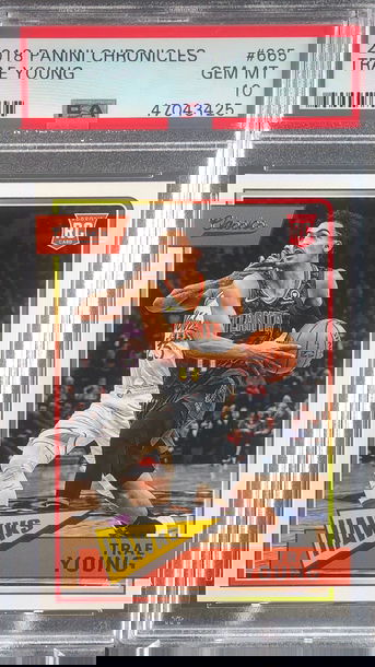 2018 Panini Chronicles Classics Trae Young Rookie RC #665 Graded PSA 10 Gem Mint