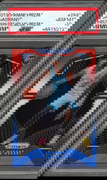 Ja Morant 2019 Panini Red/White/Blue Prizm PSA 10