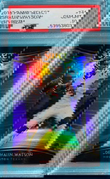 2018 Panini Select Silver #74 Deshaun Watson PSA 10 Gem Mint Pop 10