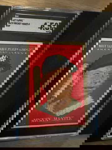 1961 TOPPS #475  MICKEY MANTLE MVP SGC 4.5