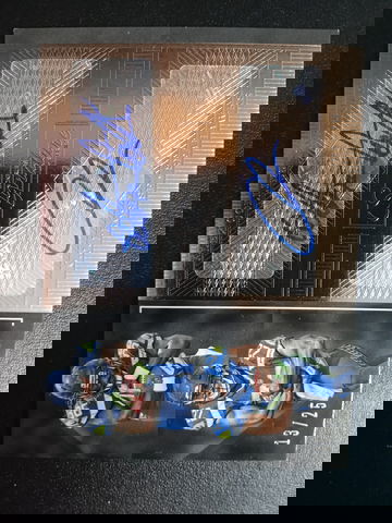 2016 donruss signature series dual Auto Alex Collins CJ prosise auto RC 13/25