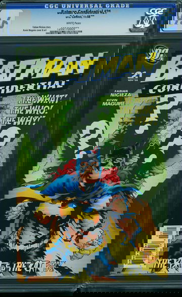 BATMAN CONFIDENTIAL #21, CGC 9.6 NM+