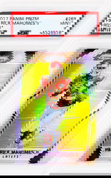 2017 Panini Prizm Patrick Mahomes #269 PSA 9