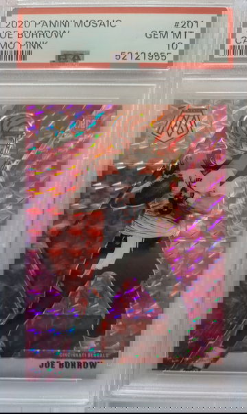2020 Panini Mosaic Camo Pink #201 PSA10