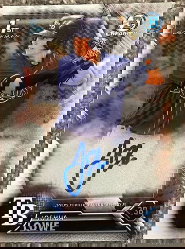 2016 Bowman Chrome Joshua Lowe auto 