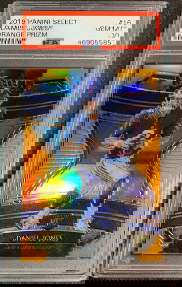 2019 Select Daniel Jones orange /49 PSA 10