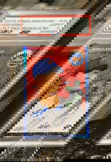 2023 Topps Chrome Platinum KODAI SENGA RC AUTO #/99 BLUE TOILE REFRACTOR PSA 10