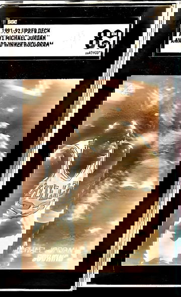 1991 Upper Deck Award Winner Holograms Michael Jordan #AW1 SGC 8 NM-MT