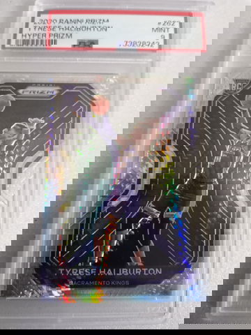 2020 Prizm Tyrese Haliburton RC 262 HYPER Prizm SP Sacramento Kings PSA 9 Mint Rookie Indiana Pacers