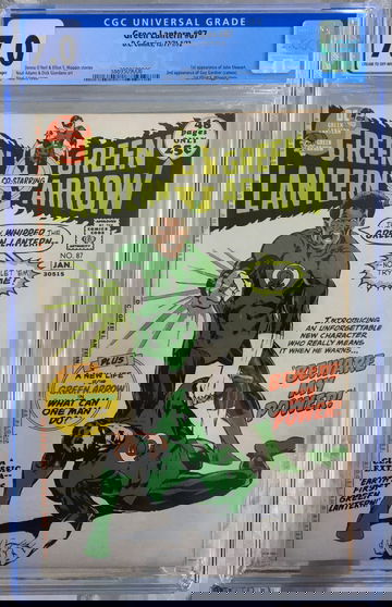 Green Lantern #87 (1971) CGC 7.0 -- 1st John Stewart; 2nd Guy Gardner appearance