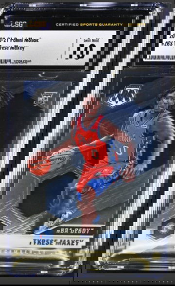 2020 Panini Mosaic Tyrese Maxey Rookie Card CSG 10 Gem Mint