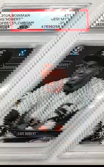 2018 Bowman Luis Robert Prospects Chrome PSA 10