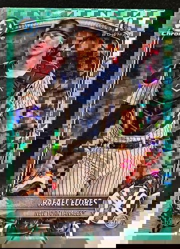 2025 1st Bowman Chrome Rafael Flores  Aqua X-Fractor  /125  Yankees