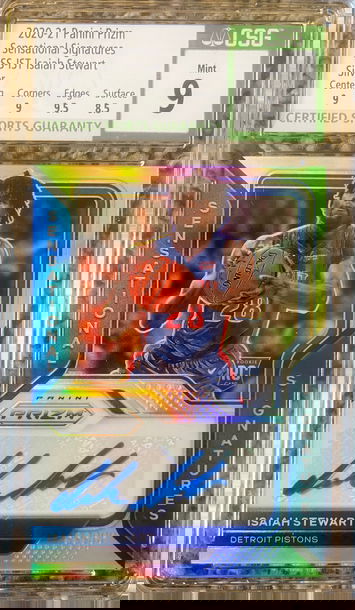 2020-21 Panini Prizm Sensational Signatures Isaiah Stewart 9