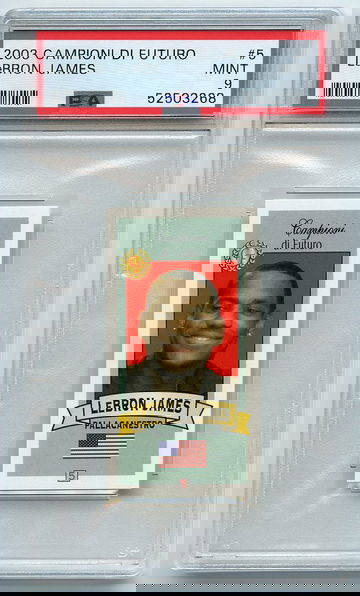 2003 CAMPIONI DI FUTURO LEBRON JAMES #5 PSA 9 MINT