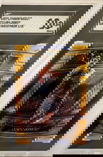 2022 Luka Doncic Gold Disco Prizm #'d 1/10 Gem Mint 10