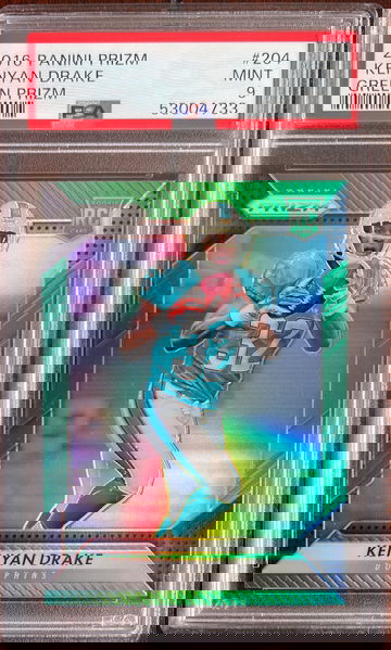 2016 Panini Prizm Green Prizm Kenyan Drake - Dolphins / Ravens