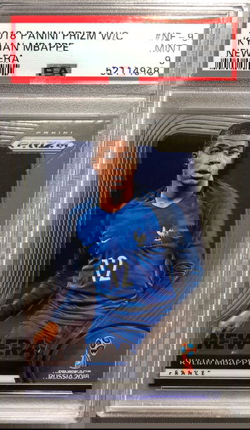 Kylian Mbappe 2018 Prizm World Cup Nee Era PSA 9