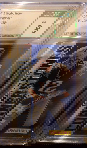 2013 Panini Cornerstones Tom Brady Prizm CSG 9 Offers Welcome On All Cards