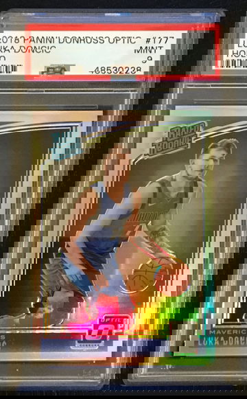 2018 Luka Doncic Panini Donruss Optic Holo Prizm 177 PSA 9