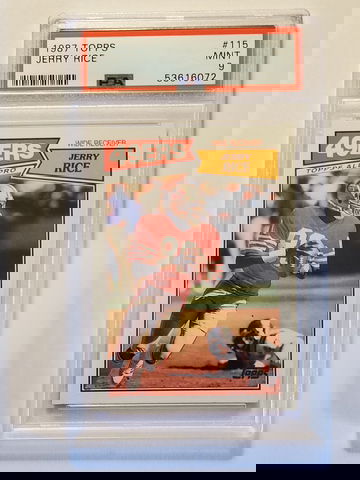 1987 TOPPS JERRY RICE #115 PSA 9