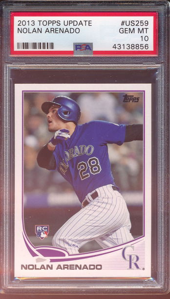 2013 Topps Update #US259 Nolan Arenado RC ROOKIE PSA 10 8856