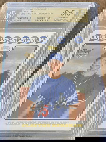 2008 Topps Update Clayton Kershaw Gold Foil BGS 9.5